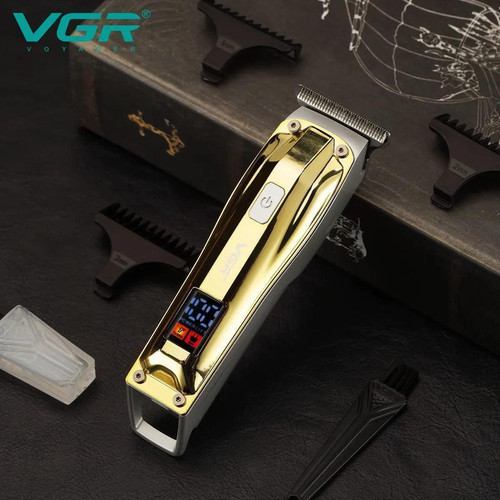 ماشین اصلاح وی جی آر مدل VGR V-956 صفر زن و خط زن با تیغه استیل ضد زنگ